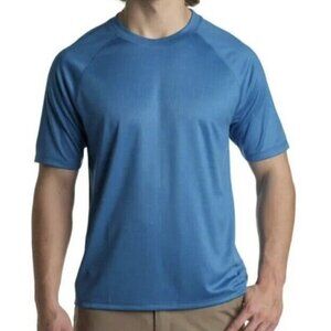 ZEROXPOSUR Men's UPF 50+  Beach Blue Adult Men's XL T-Shirt NWT MSRP $48‎